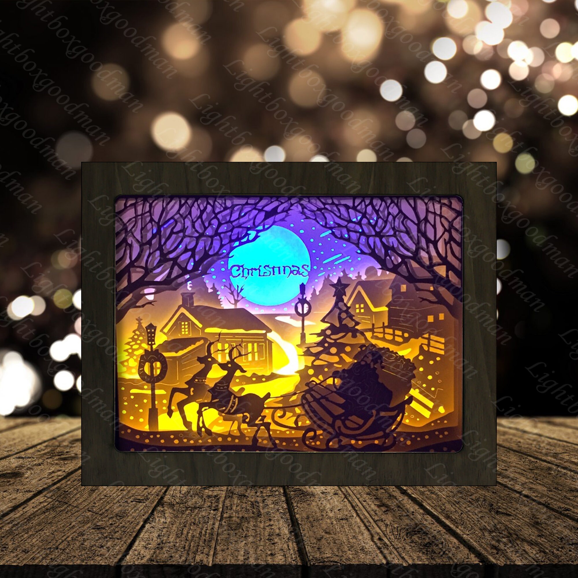 17 best images about shadow box art on pinterest Merry Christmas 8 Paper Cut Light Box Template Files Shadow | Etsy