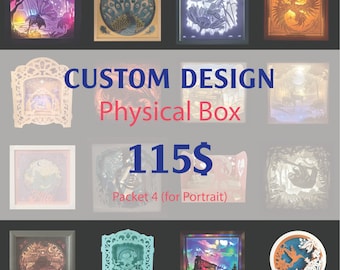 Paper cut light box customize design - customize SVG - personalized lightbox  - customize gift - customize shadowbox - physical lightbox