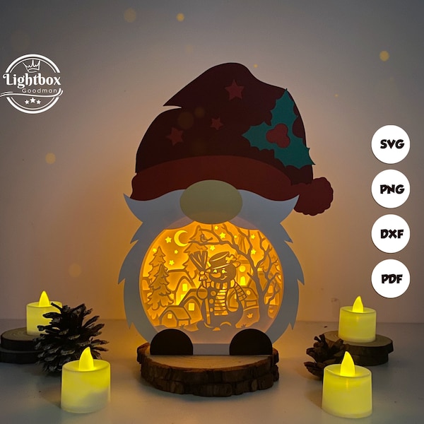 Christmas Snowman Gnome Box Shadow Box SVG For Cricut Projects DIY, Gnome Box Lantern For Christmas Decoration Christmas Snowman Gnome Box Shadow Box SVG For Cricut Projects DIY, Gnome Box Lantern For Christmas Decoration