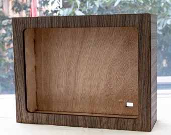 Wood frame (21x27cm) - paper cutting light box - shadow box - 3D papercut light box - cutting Cricut - shadow paper cut
