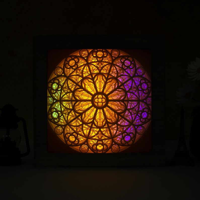 Free Free Cricut Mandala Shadow Box 227 SVG PNG EPS DXF File