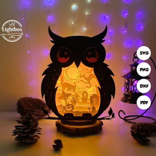 Evil Cat Owl Shadow Box SVG For Cricut Projects DIY, Evil Cat Owl Box Lantern For Halloween Decoration, Cutting Cricut Evil Cat Owl Shadow Box SVG For Cricut Projects DIY, Evil Cat Owl Box Lantern For Halloween Decoration, Cutting Cricut