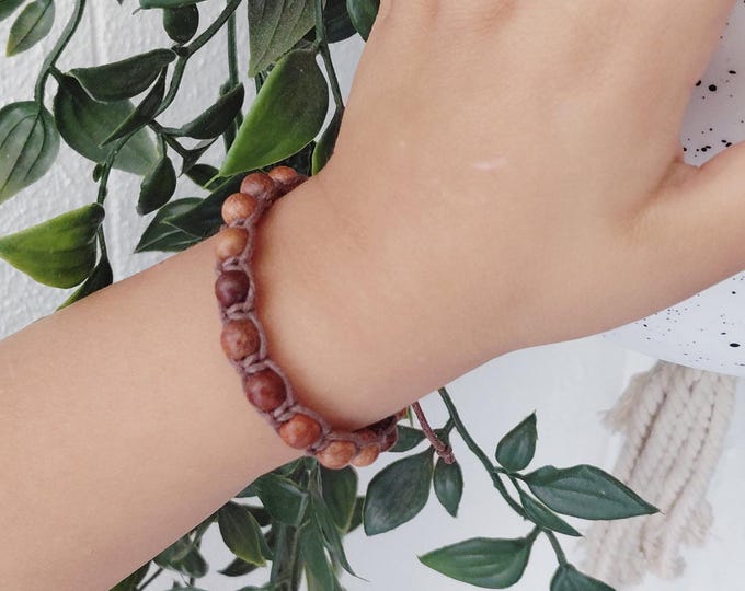 Kayden Brown Wooden beaded kids Bracelet