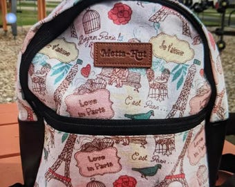 Discontinued Line..Colourful small canvas backpacks