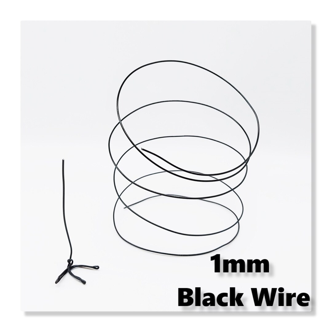 BLACK Armature Wire, 1mm Wire, Wire for Felt Sculptures, Bird Legs
