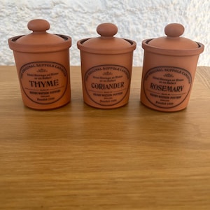 Henry Watson Pottery Spice Jars - Etsy