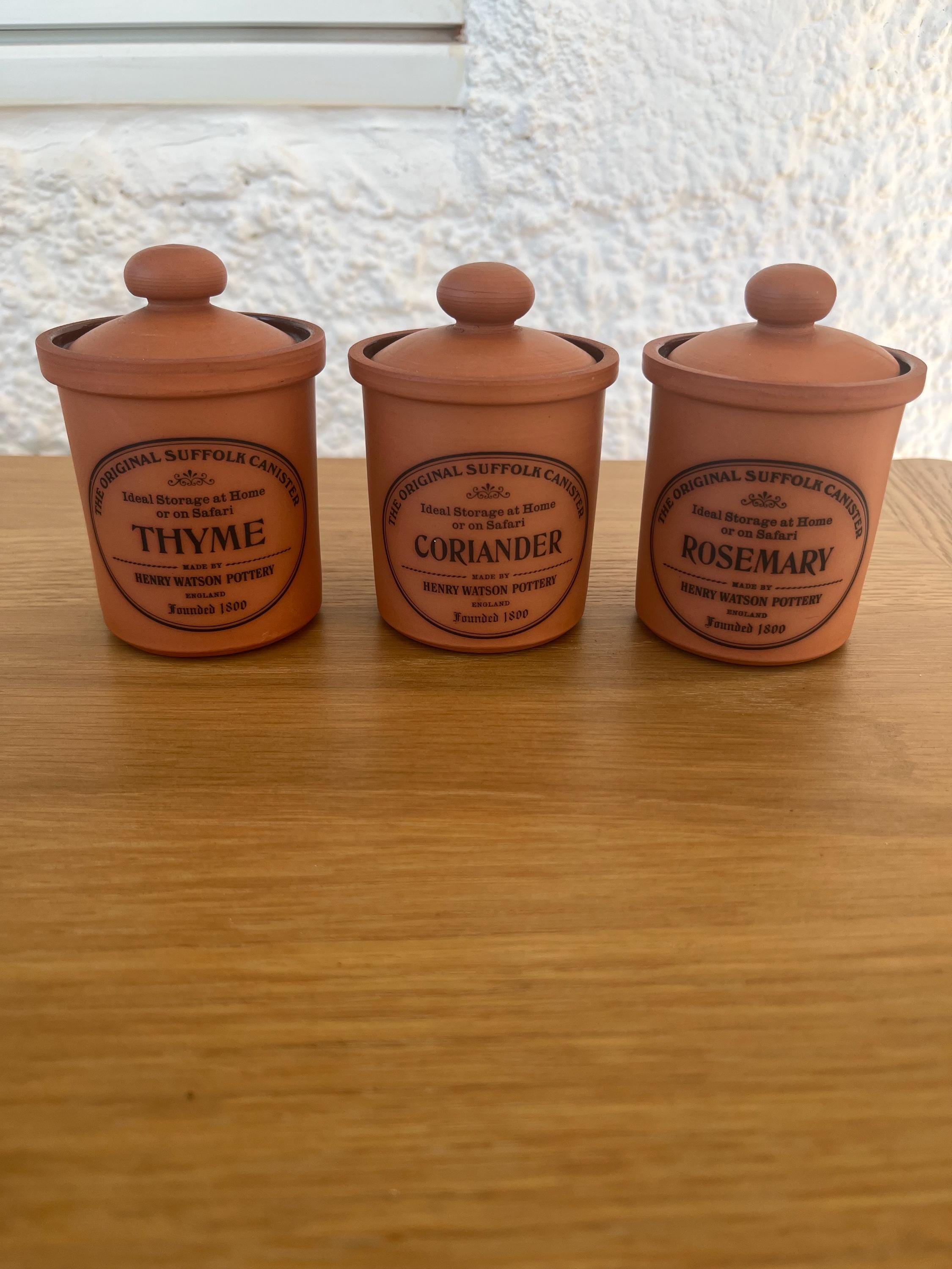 Henry Watson Pottery Spice Jars - Etsy
