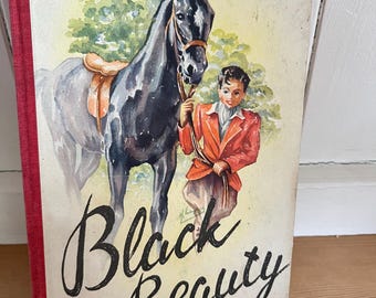 Vintage Black Beauty Book By Anna Sewell - Vintage Book Collector - Horse Book - Equine