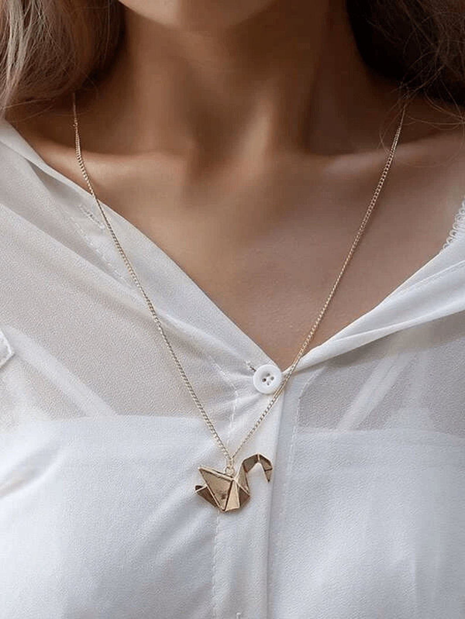 Minimalist Pendant Necklace Etsy