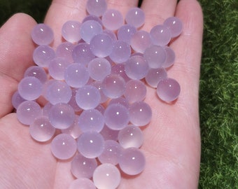 20 Lilac Chalcedony Beads: Natural Gemstone Jewelry Making