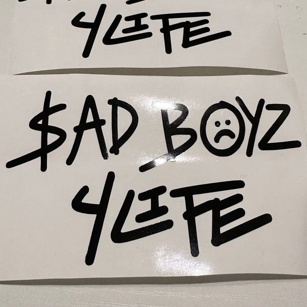 Junior H , Sad Boyz 4 life , Sad boyz sticker , car decal , decal , permanent sticker , custom design , fan merch