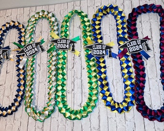 Grad Lei , special price , graduation , custom lei , Lei with grad cap