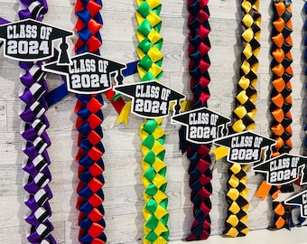 Graduation Lei / custom lei / colorful  / Class of 2024 / Graduation class / cap and gown / Money flowers / Promotion / Graduation / grad