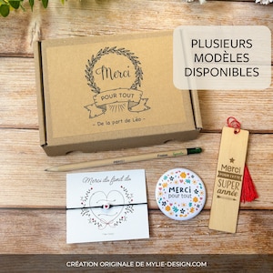 Coffret Merci - Maîtresse, atsem, maître, prof d'activité - Cadeau fin d'année