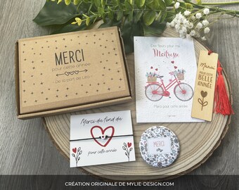 Coffret maîtresse, atsem, maître, AESH - Box cadeau fin d'année - Merci maitresse