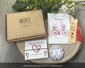 Coffret Merci pour maîtresse, atsem, maître, AESH - Box cadeau fin d'année