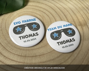 Badges personnalisables - EVG - Mariage - Lunettes