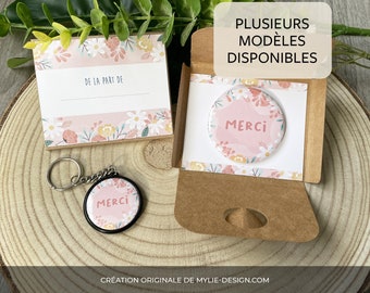 Coffret Merci - Maîtresse, atsem, nounou - Rose