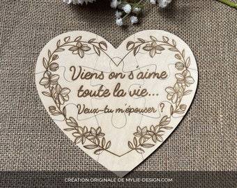 Puzzle demande en mariage - Demande mariage originale