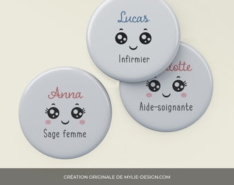 Badge personnalisable - Visage