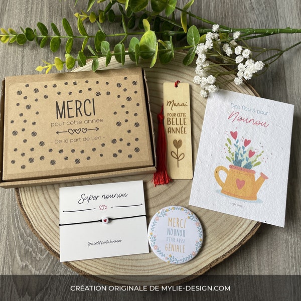 Coffret Merci pour nounou - Box cadeau fin d'année