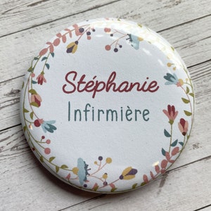 Badge personnalisable Métier Fleurs image 4