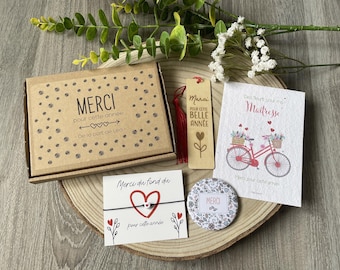 Gift set for teachers, teaching assistants, and special needs assistants - End-of-year gift box - Thank you teacher