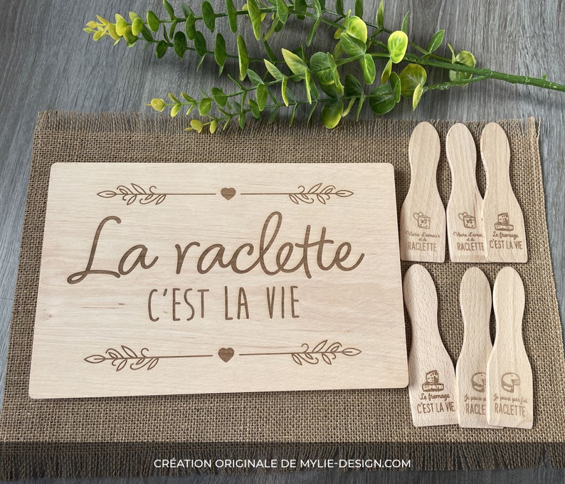 planche raclette et spatules