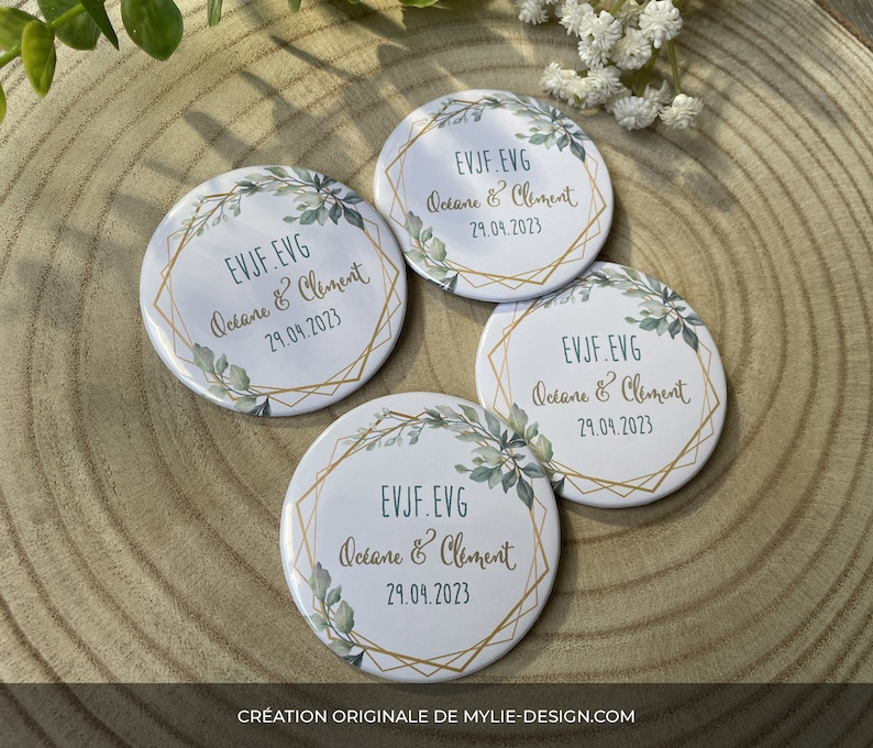 Customizable badges Country Wedding image 9