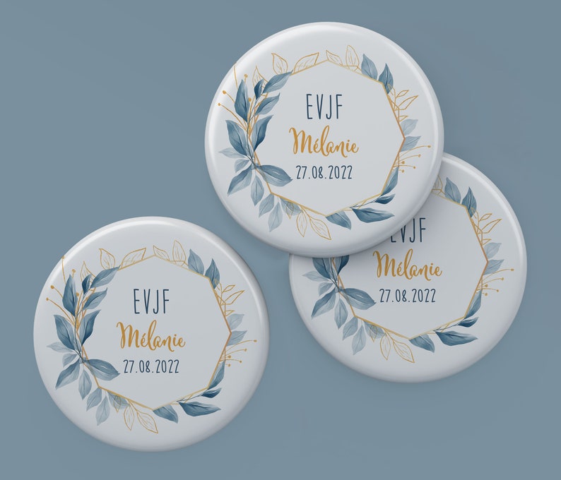 Badges personnalisables EVJF Mariage image 1