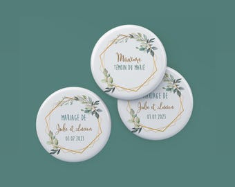 Customizable Badges - Rustic Wedding