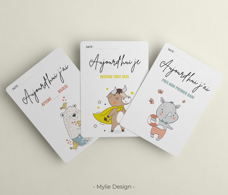 Cartes étapes - Spécial bébé prématuré image 1