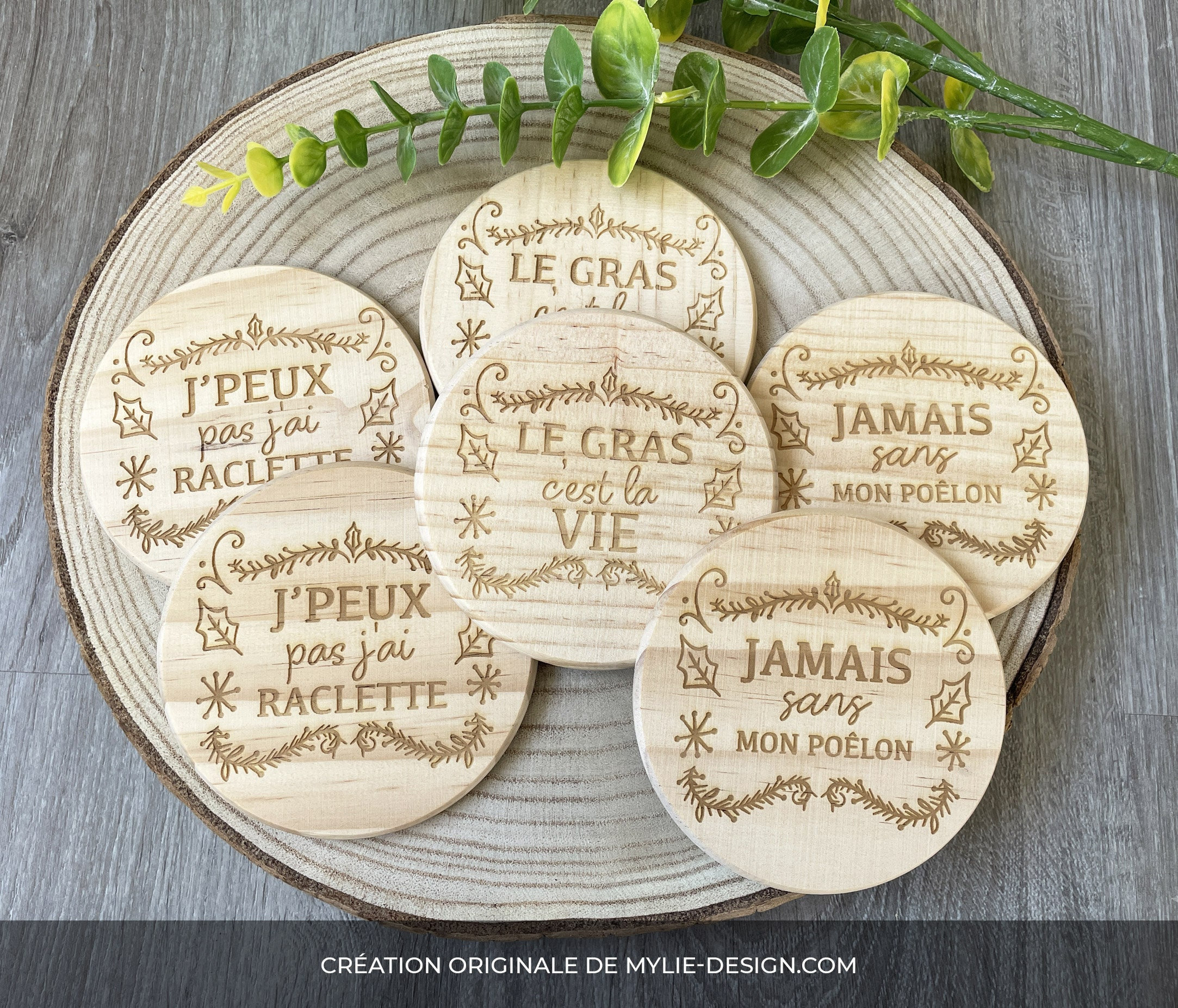 Repose poêlon raclette - Lot de 6