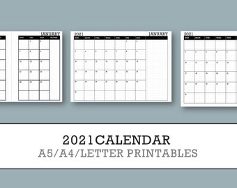 Calendar 15 Grun Gepunktet A5 Etsy