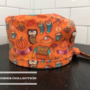 Surgical/Scrub Cap - DESIGNER COLLECTION - Sweater Weather (Ships within 24 Hrs)