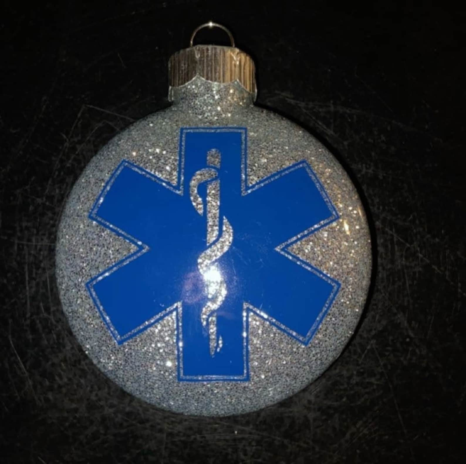 Star of Life Flat Glass Ornament Etsy
