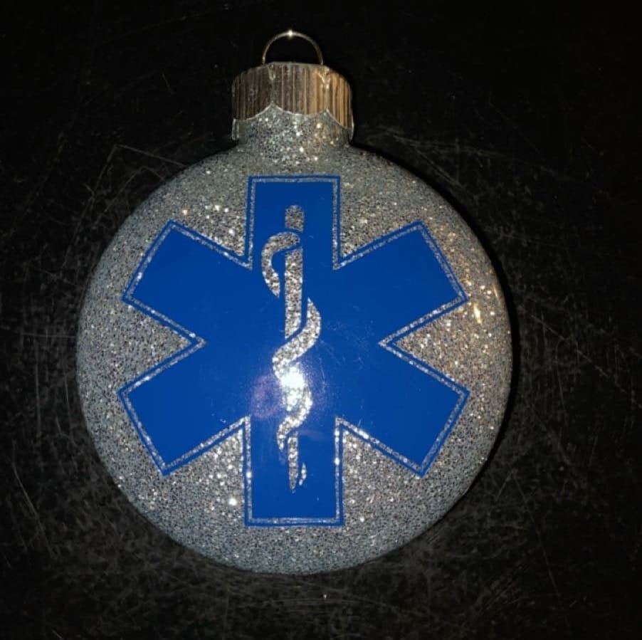 Star of Life Flat Glass Ornament Etsy