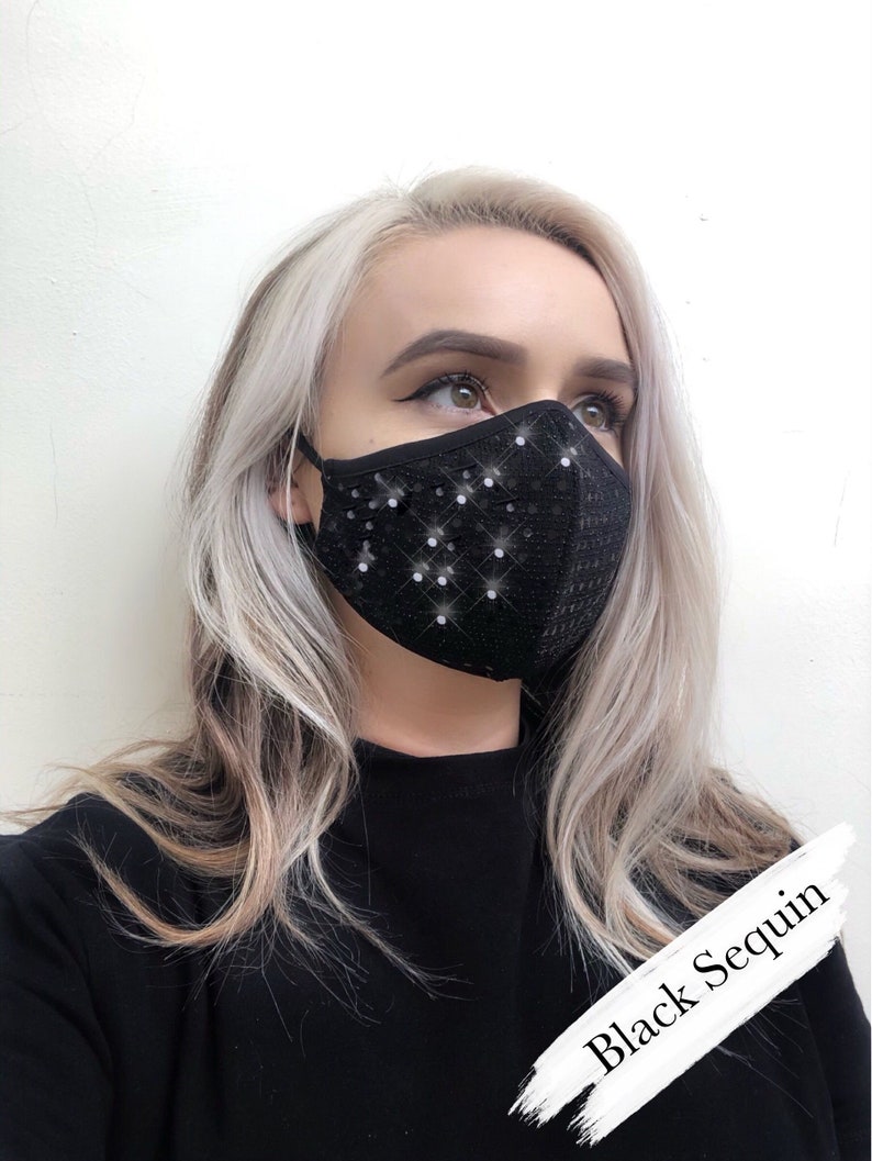 LUX TRIPLE LAYER Face Mask. Adjustable Luxury Face Mask. Sewn Etsy UK
