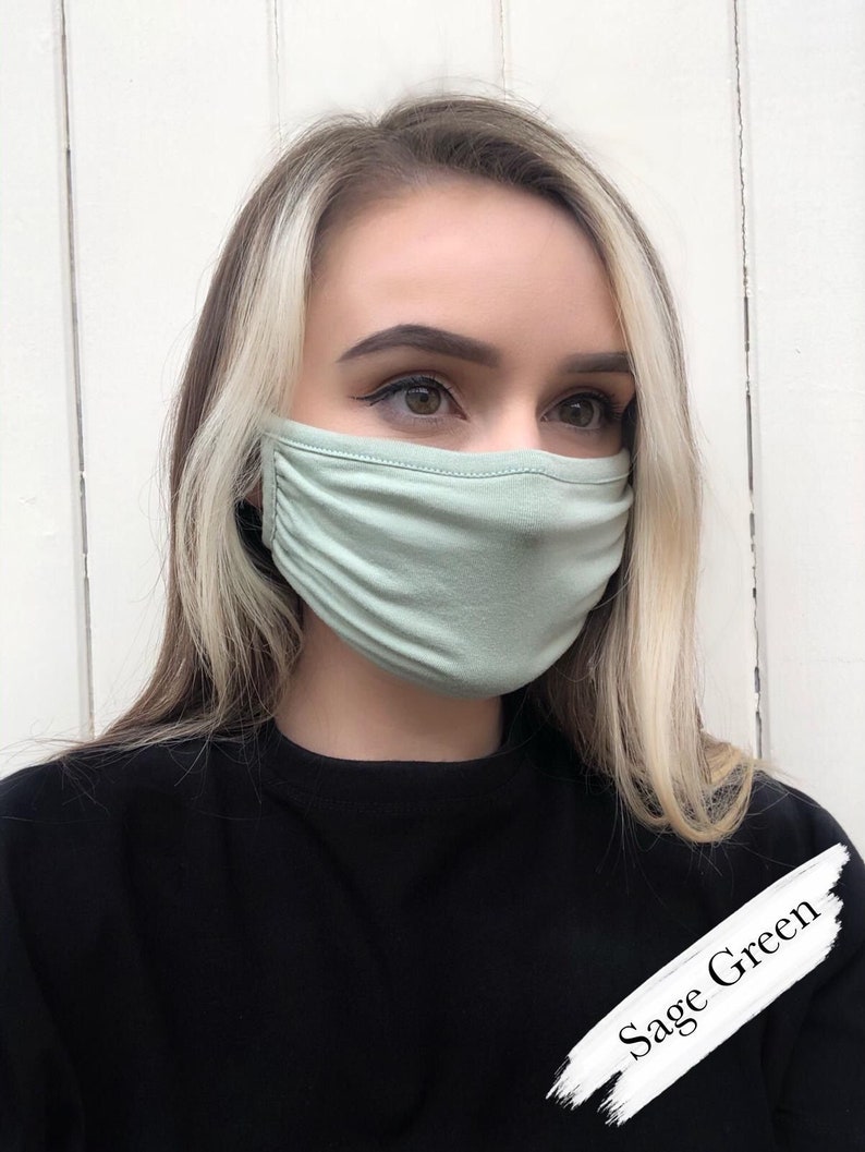 ULTRA SOFT Double Layer Face Mask. Breathable Mask. Washable Face Mask. Soft Stretchy Face Mask. Bestseller Face Mask Made in UK Face Mask. SageGreenDoubleLayer