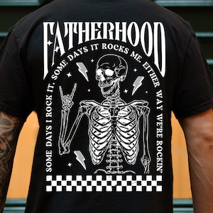 Fatherhood Shirt Comfort Colors® Dad Shirt Funny Skeleton Dad Shirt First Time Dad Shirt Retro Fathers Day Shirt Gift Husband Cool Dad Club