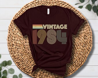 Vintage 1984 Retro Style 40th Birthday Shirt, Cool Birthday Gift For Moms/Dads, 40th Birthday Tee, 80s Unisex Shirt, 40th Birthday Shirts
