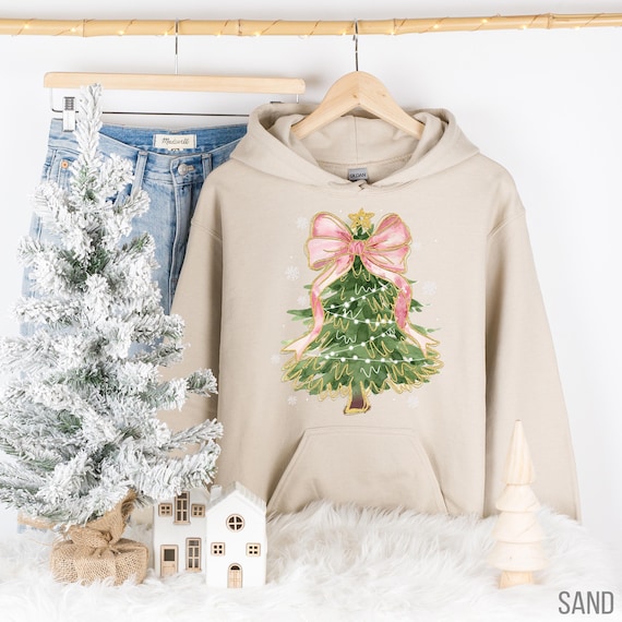 Christmas Tree Bow Shirt, Christmas Sweatshirt for Women
