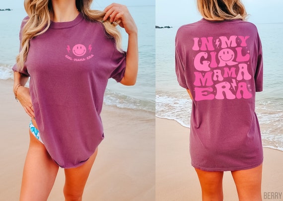 Comfort Colors® In My Girl Mama Era Shirt, Girl Mama Club Tshirt, Girl Mama Tee, New Mom Gift, Girl Mama Era Shirts, Girl Mama Era Shirts