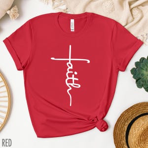 Faith Shirt, Faith Cross Shirt, Christian Gift, Faith Gift, Christian Shirts, Love and Grace Shirt, Faith Cross, Vertical Cross, Jesus Lover