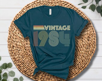 Vintage 1984 Retro Style 40th Birthday Shirt, Cool Birthday Gift For Moms/Dads, 40th Birthday Tee, 80s Unisex Shirt, 40th Birthday Shirts