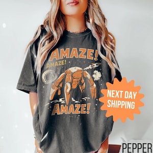 Comfort Colors® Amaze Rocket Rocky Shirt, Project Hail Mary T Shirt, Retro Sci Fi Alien Book Lover Graphic Tee