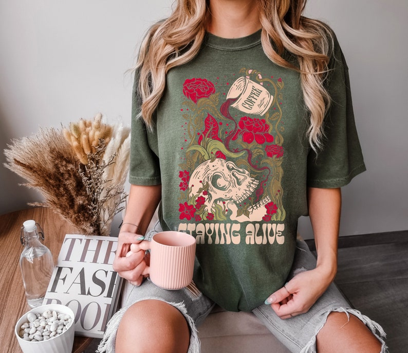 Staying Alive Tee - Sage
