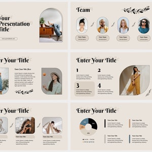 Beige PowerPoint Presentation Template, Minimal Modern Presentation Template, Simple Presentation Template, PPT Template