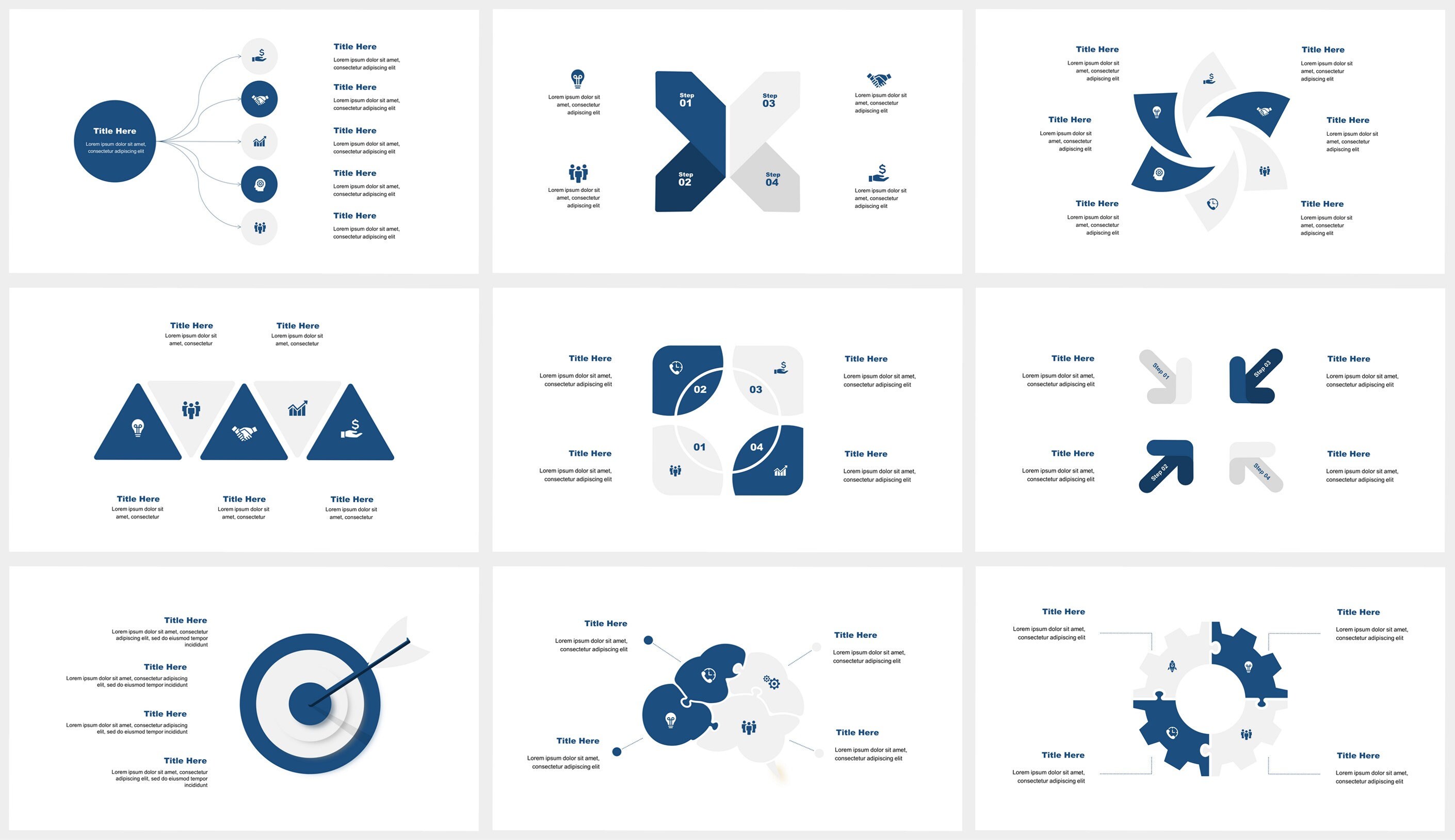 Triangular Design Powerpoint Presentation Template, Business Pitch Deck ...