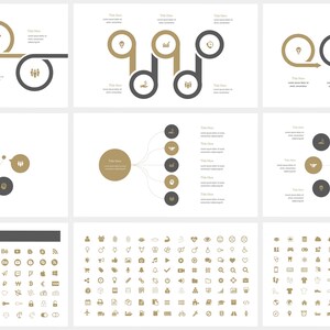 Gold Color Slide Gold Powerpoint Presentation Template, Minimal Modern Presentation ...